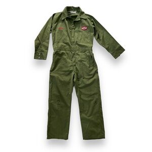 Vintage 1950s Texaco Oil Gas Station Attendant Mechanic Coveralls Chainstitch
